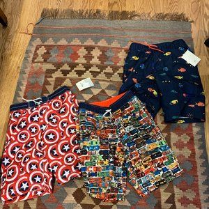 Three tags-on boys swim trunks XXL